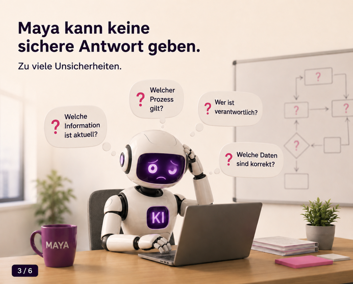 Maya kann keine sichere Antwort geben